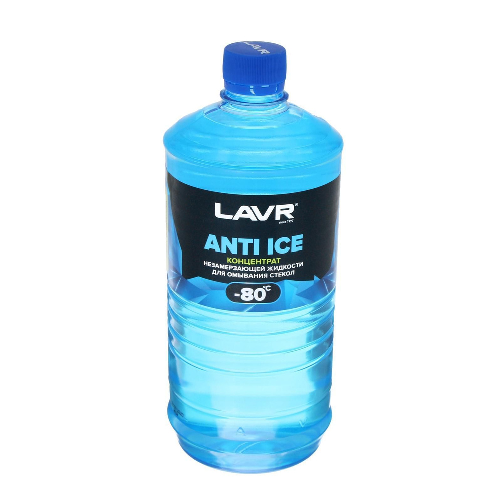 Незамерзающий очиститель стёкол LAVR Anti Ice, концентрат, -80 С, 1 л Ln1324  #1
