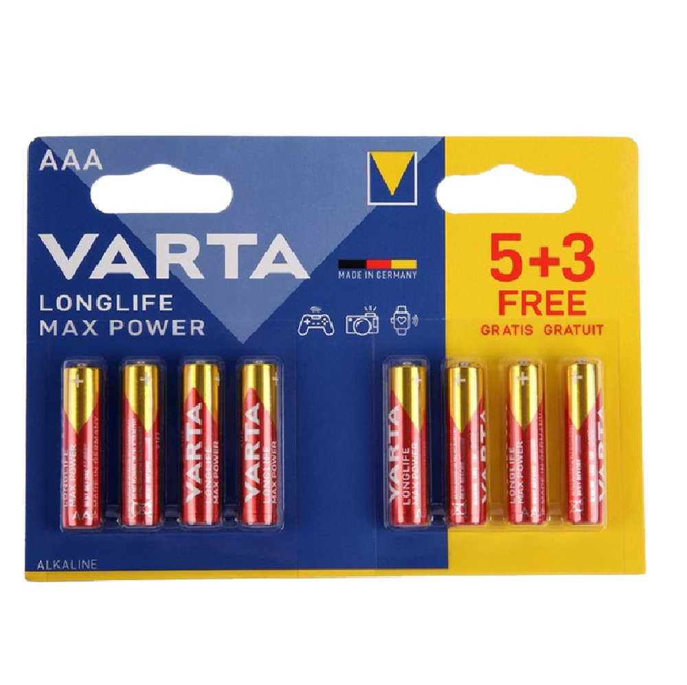 Varta Батарейка AAA, Щелочной тип, 1,5 В, 8 шт #1