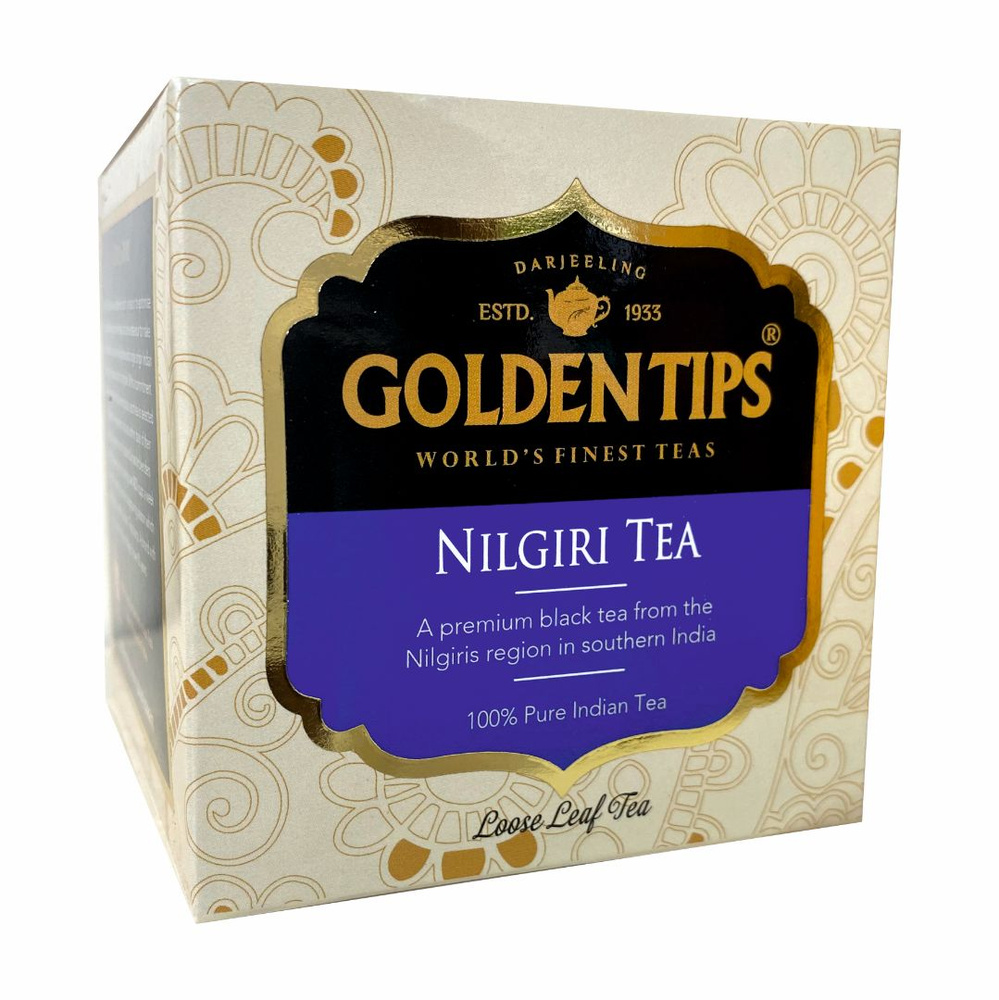 Чай чёрный индийский байховый ТМ "Голден Типс" - Нилгири, картон, 100 гр.  #1
