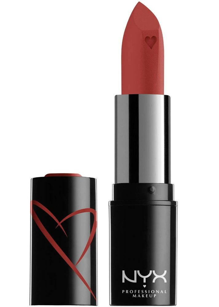 NYX Professional Makeup Помада для губ Shout Loud Satin Lipstick, матовая, тон №12 HOT IN HERE  #1