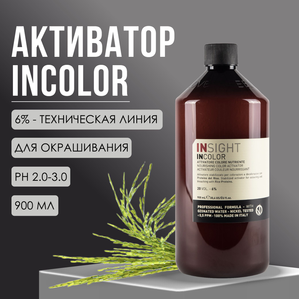 INSIGHT Nourishing Color Activator Активатор для окрашивания волос протеиновый 6%, окислитель для волос, #1