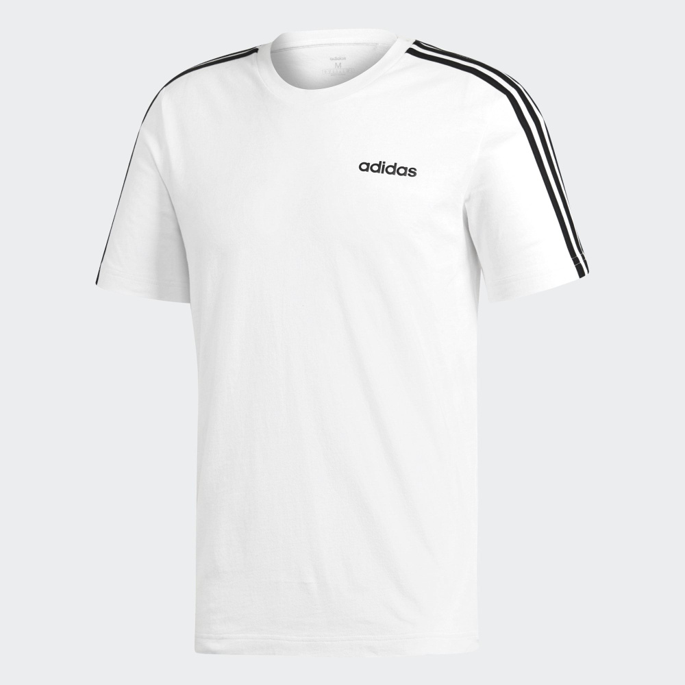 White adidas 3 2024 stripe t shirt