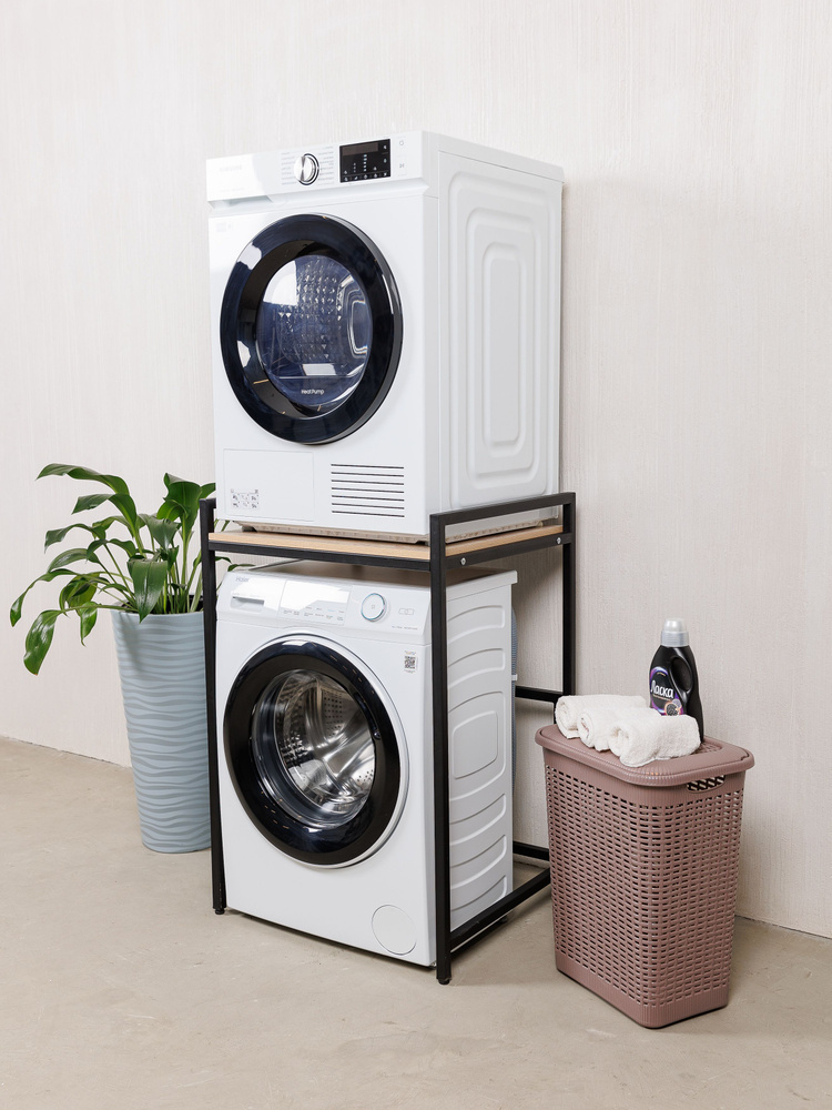 Стеллаж над стиральной машиной/Стеллаж для сушильной машины/Для ванной комнаты Дуб Сонома  #1