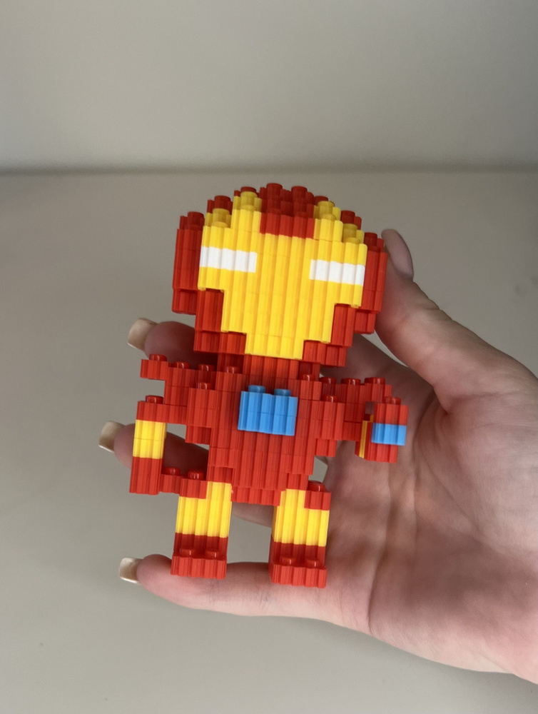 Конструктор из мини блоков 3D Железный Человек #1