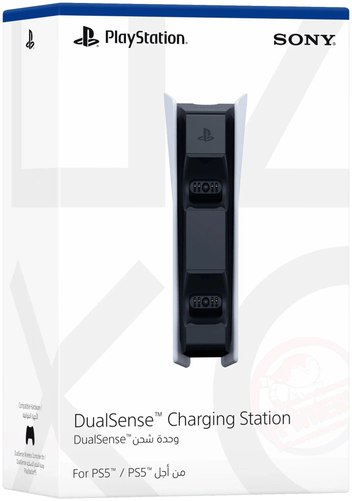 Зарядная станция Sony DualSense на два геймпада для PS5, белый/черный  #1