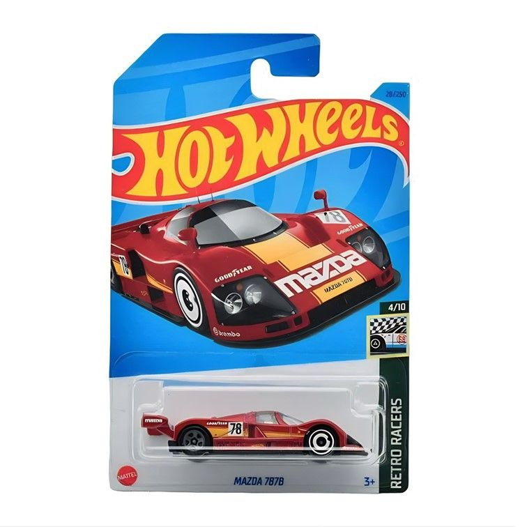 HKJ79 Машинка металлическая игрушка Hot Wheels коллекционная модель Mazda 7878 красный  #1