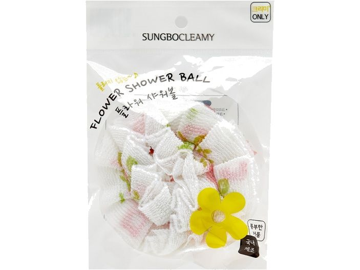 Мочалка для душа (в ассортименте) Sung Bo Cleamy Flower shower ball #1