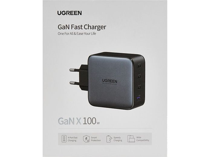 Сетевое зарядное устройство UGREEN USB A and 3 USB C 100W GaN Tech Fast Charger  #1