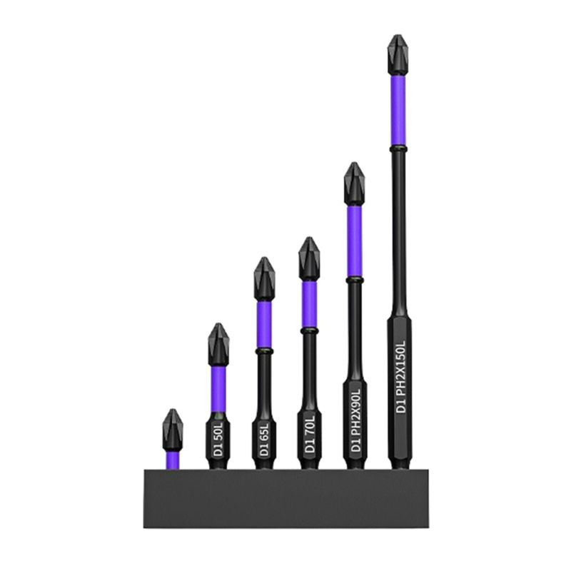 Нескользящая ударопрочная головка крестообразной отвертки D1-набор из 6 предметов  #1