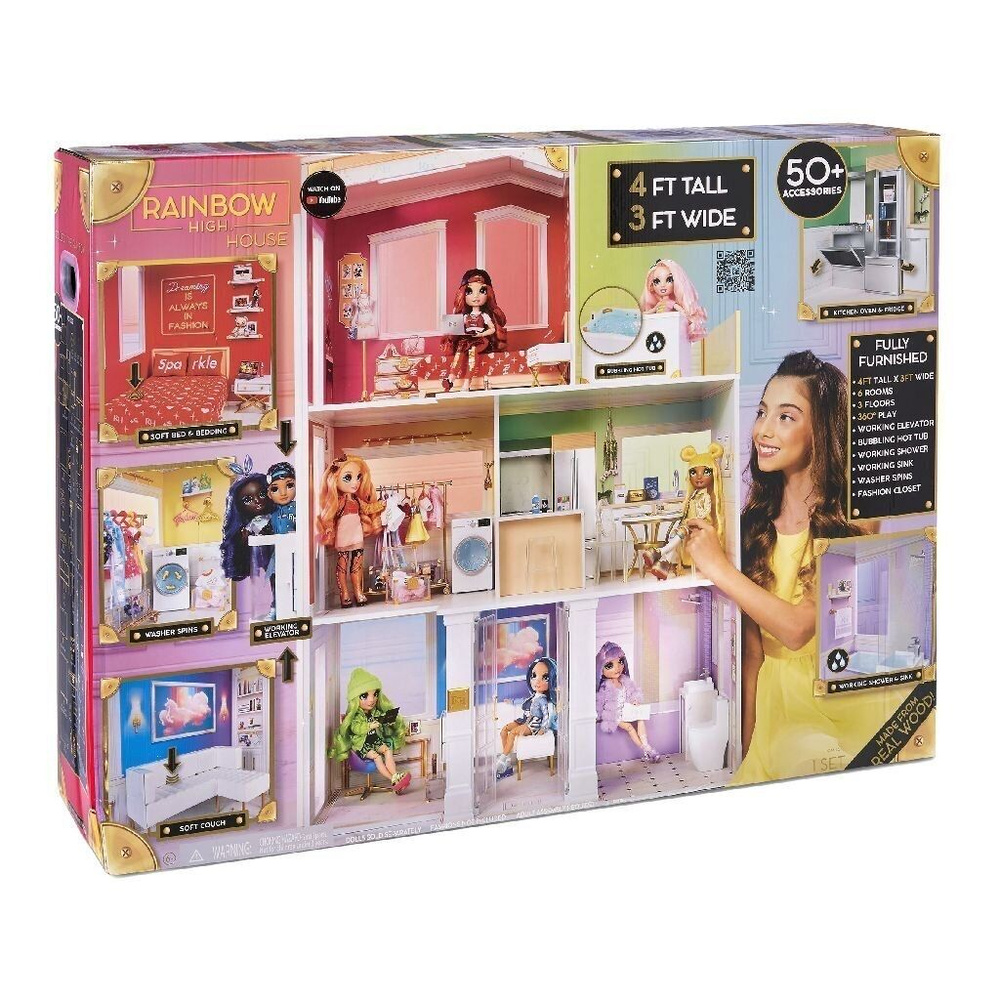 Кукольный домик с мебелью Rainbow High Fashion Dorm House #1