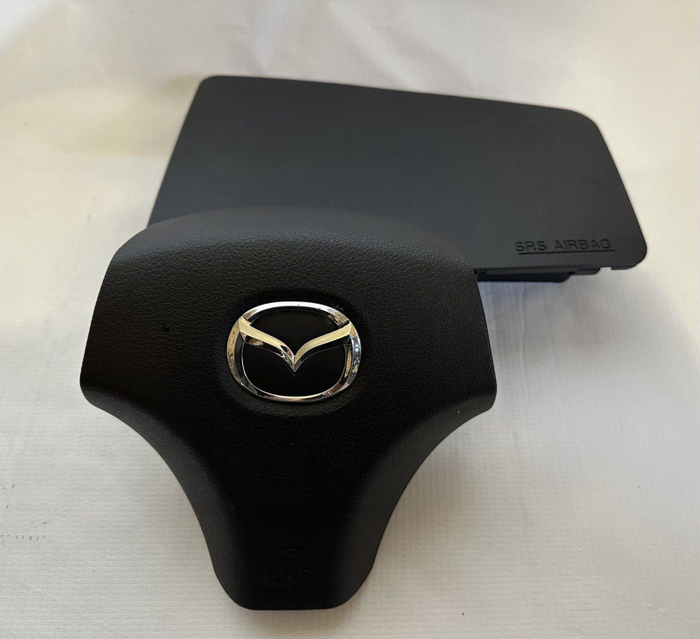 Комплект безопасности Мазда 6 накладка в руль и панель Mazda6 GG накладки муляж  #1