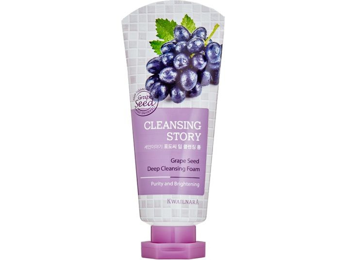 Очищающая пенка для умывания лица Welcos CLEANSING STORY Grape Seed Deep Cleansing Foam  #1