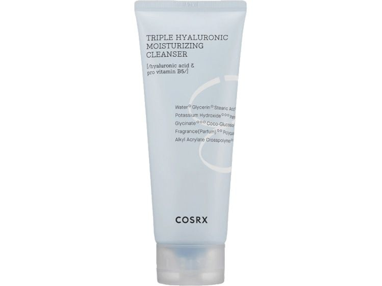 Пенка для умывания с гиалуроновой кислотой COSRX Hydrium Triple Hyaluronic Moisturizing Cleanser  #1