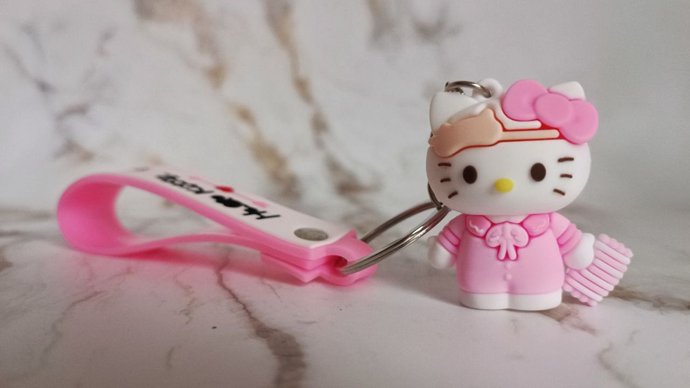 Брелок Хеллоу Китти, Брелок Hello Kitty, брелок на рюкзак, брелок, брелок на ключи  #1