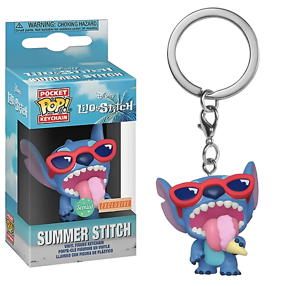 Брелок Лило и Ститч Ститч в очках / Stitch Summer #1