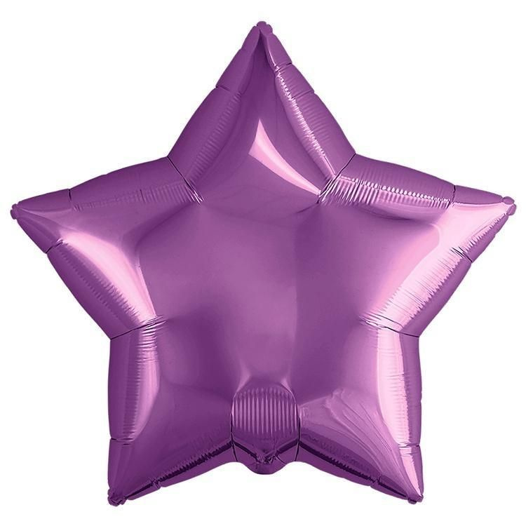 Воздушный шар, Весёлая затея, Звезда Purple металлик Россия  #1
