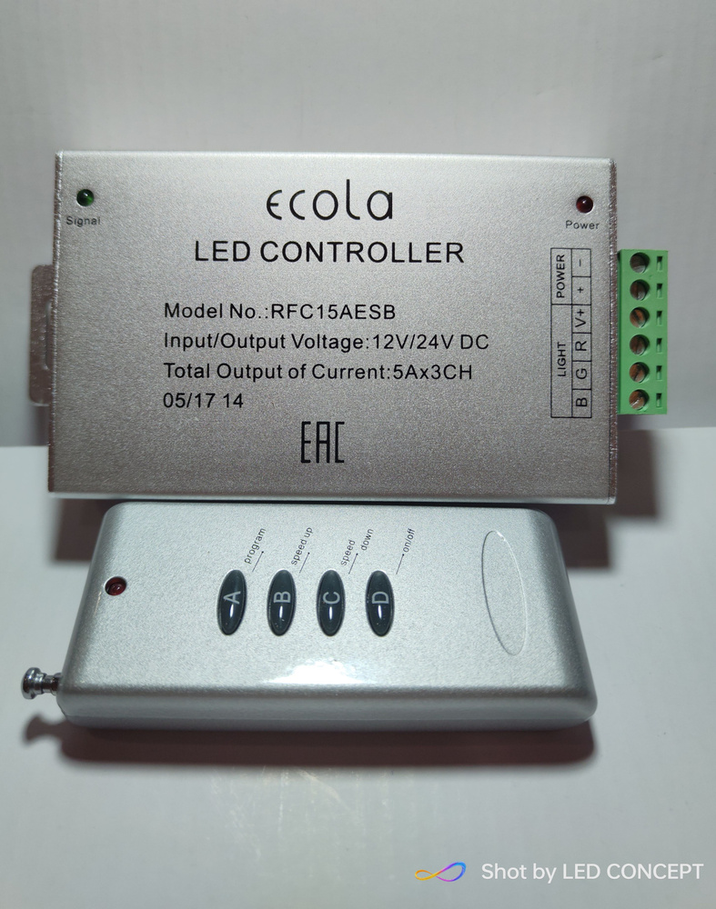 RGB контроллер с радиопультом для светодиодной ленты #1