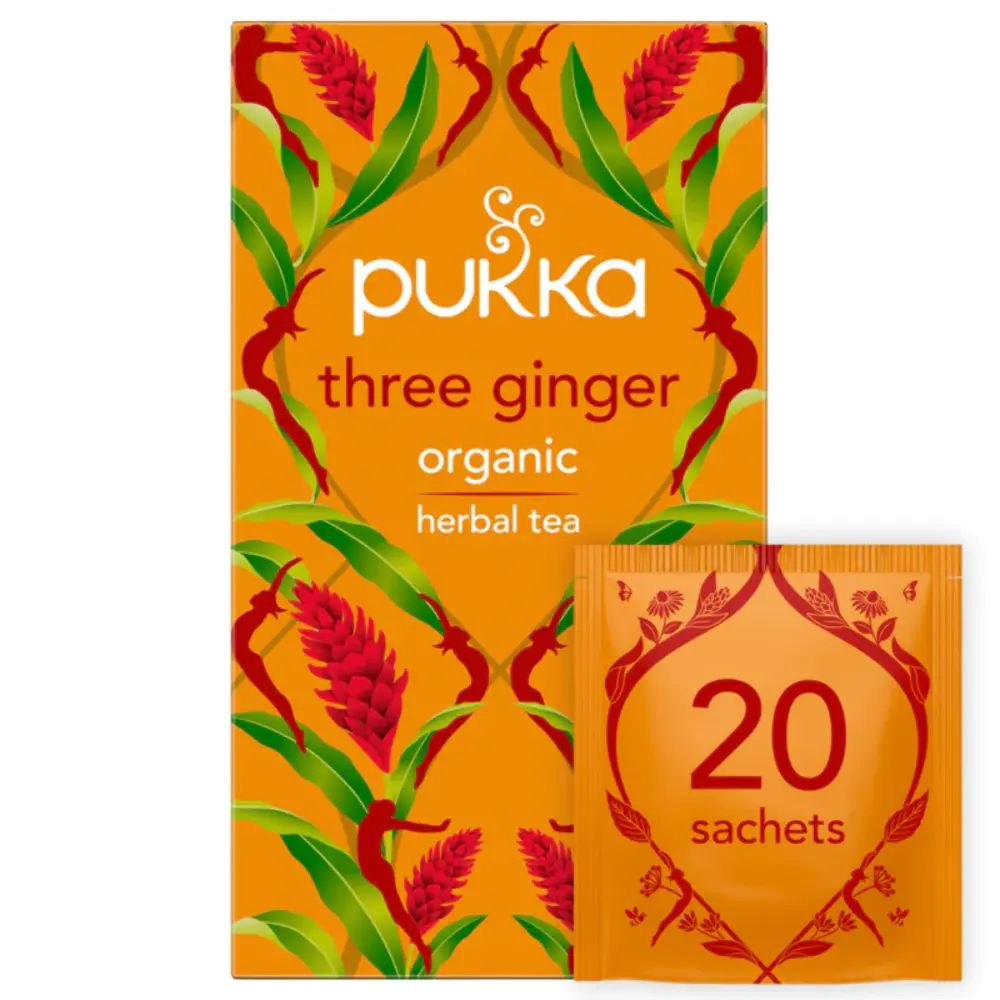 Чай травянной Pukka Three Ginger, 20 пакетиков, 50 г (из Финляндии) #1