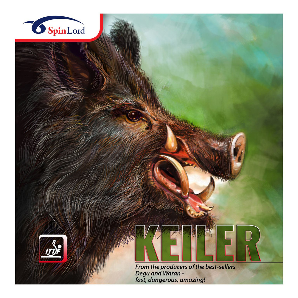 Накладка Spinlord Keiler, красная 2.0, средние шипы #1