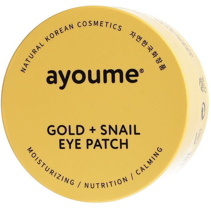 Восстанавливающие патчи для глаз с золотом и улиточным муцином Ayoume Gold + Snail Eye Patch  #1