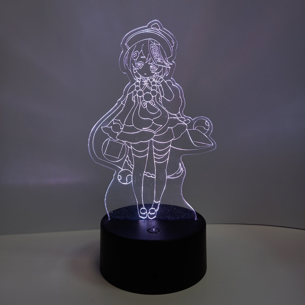 3D светильник-ночник, лампа по игре: Genshin Impact, Геншин Импакт, Ци Ци , 16 цветов  #1
