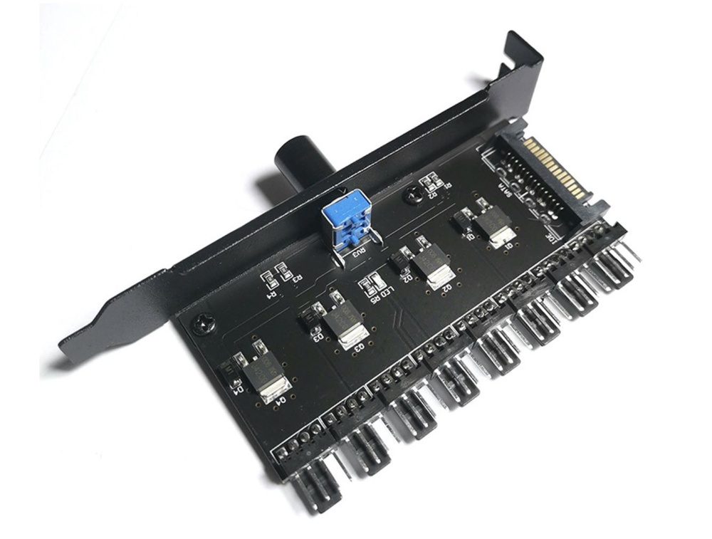 Реобас / Разветвитель на 8 кулеров с регулировкой оборотов/хаб для ...