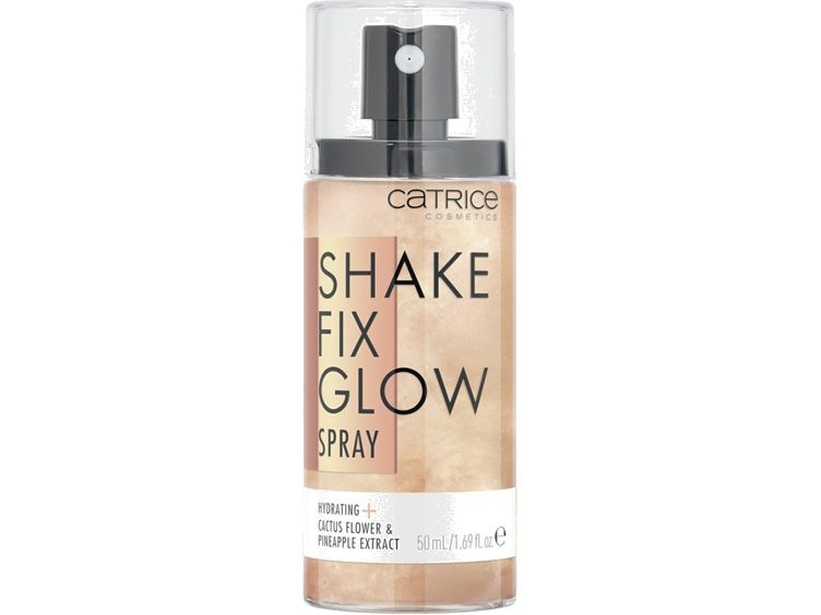 Спрей фиксирующий для макияжа с мерцанием Catrice Shake Fix Glow Spray  #1