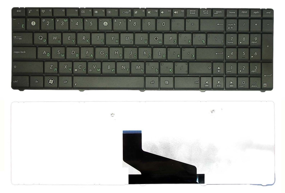 Клавиатура для ноутбука Asus X53S X53U черная #1