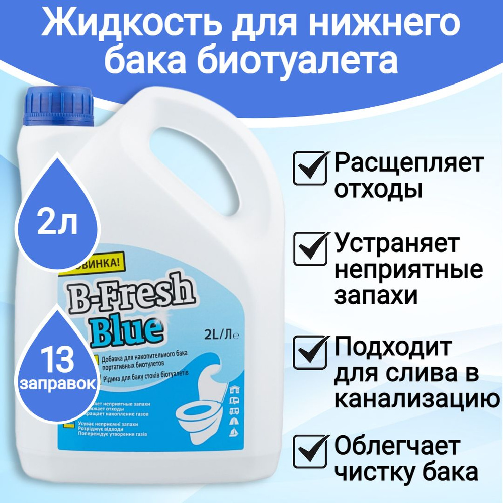 Жидкость для биотуалета Thetford B-Fresh Blue 2 л. #1