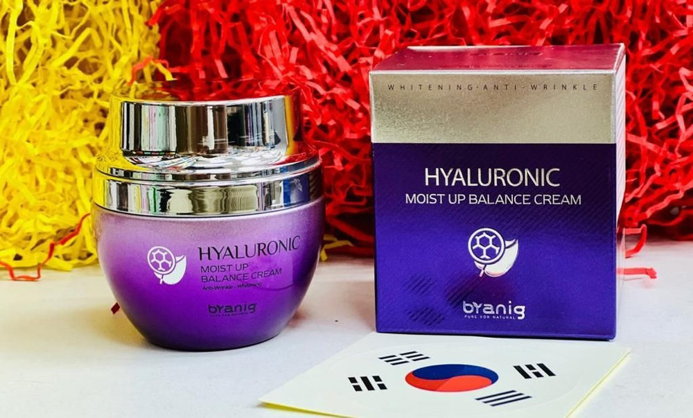 Балансирующий крем с гиалуроновой кислотой Byanig Hyaluronic Moist Up Balance Cream Корея  #1