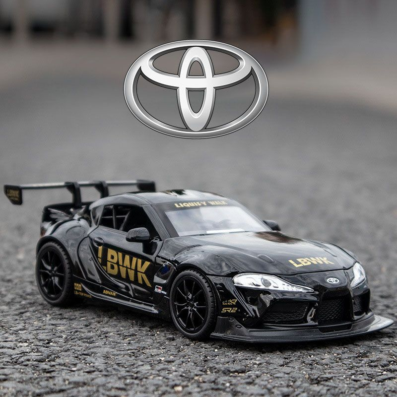 Коллекционная инерционная машинка металлическая модель 1:24 Toyota Supra  #1