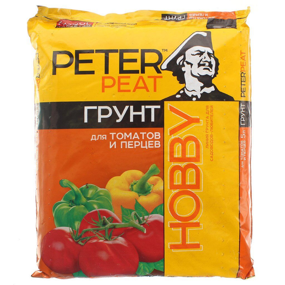  Hobby, для томатов и перцев, 10 л, Peter Peat -  по низкой .