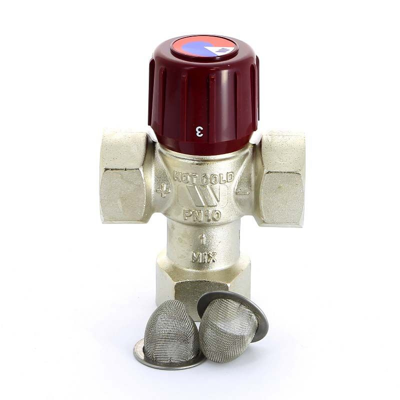 Термостатический смесительный клапан WATTS AM62C AQUAMIX 42-60 гр. C для теплого пола, ГВС, отопления #1