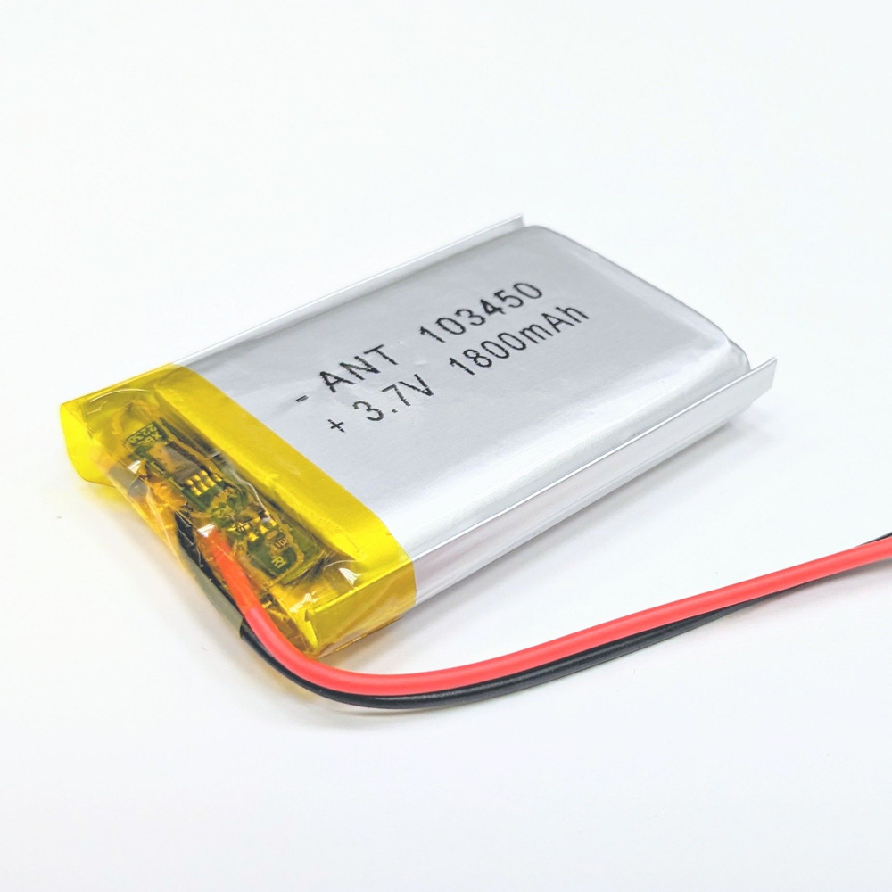 Аккумулятор Li-Pol 103450 (батарея) 10*34*50мм 2pin 3.7V/1800mAh ...