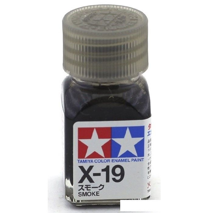 Эмаль X-19 Smoke gloss, enamel paint 10 ml. (Дымчатый прозрачный глянцевый) Tamiya 80019  #1