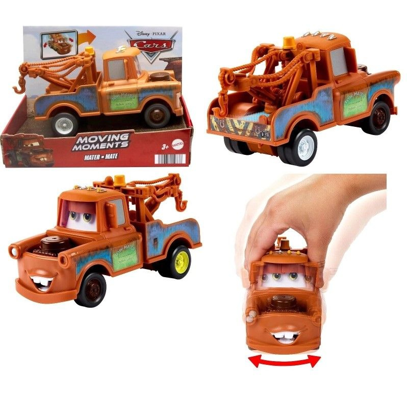 Машинка "Тачки", игрушечный грузовик Tom Mater с движущимися глазами и ртом  #1