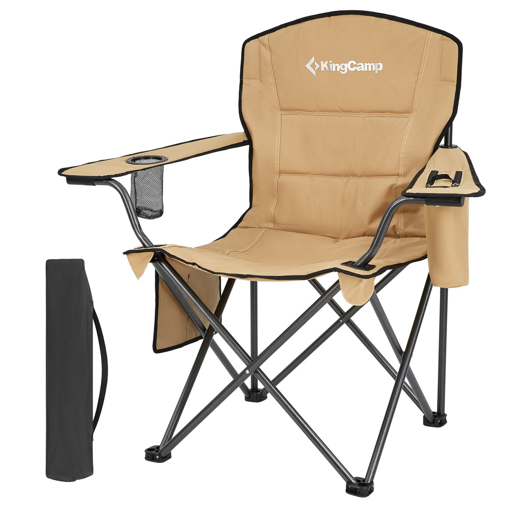Кресло складное KingCamp LOTUS B30, 98х55х43/98 см, сталь, хаки #1