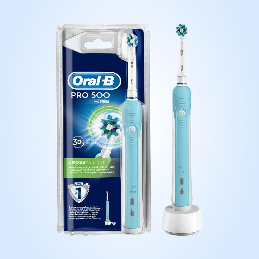 Oral-B Электрическая зубная щетка D16.513.U Cross Action, голубой #1