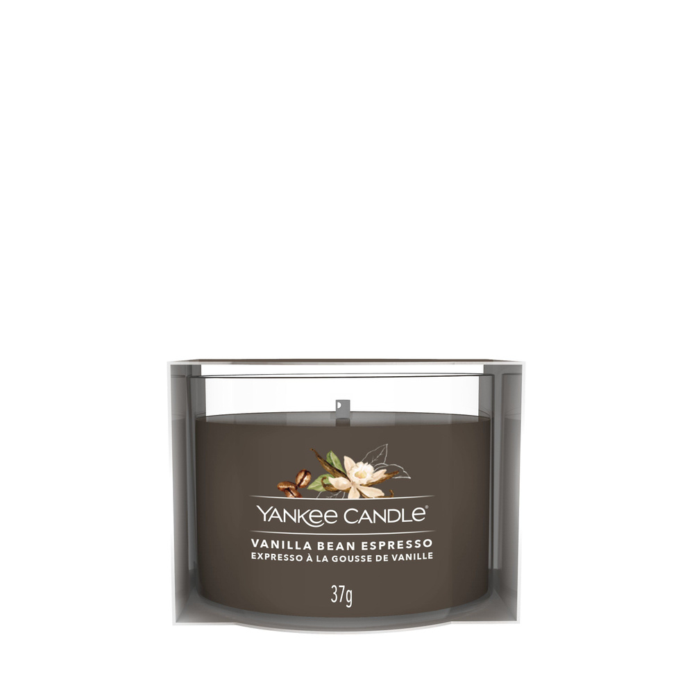 Yankee Candle Свеча ароматическая "Ванильный эспрессо", 7 см х 7 см, 1 шт  #1