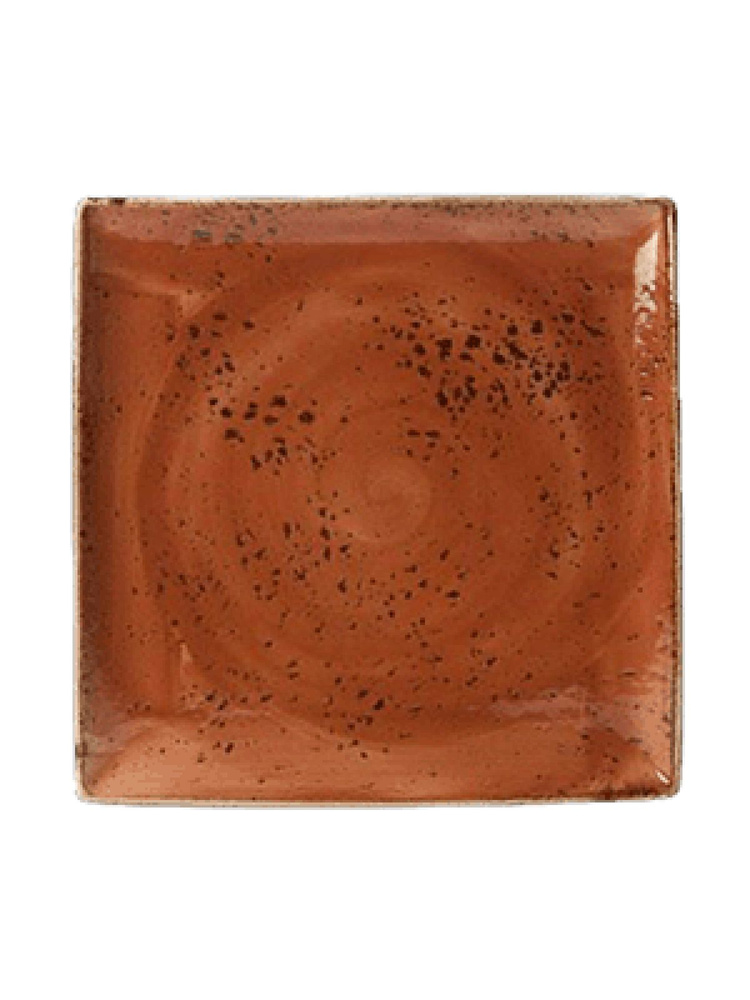 Блюдо квадратное Steelite Craft Terracotta фарфоровое 27x27 см #1