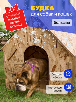 Зимняя будка для собаки своими руками (73 фото)