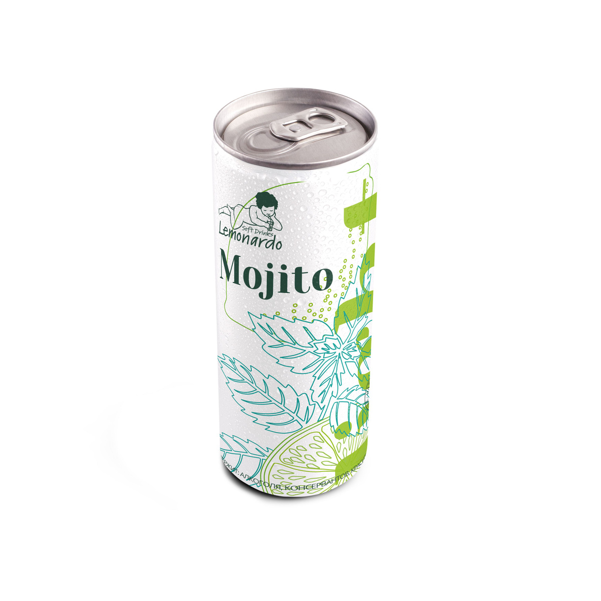 Натуральный безалкогольный мохито со стевией / Lemonardo Mojito Light