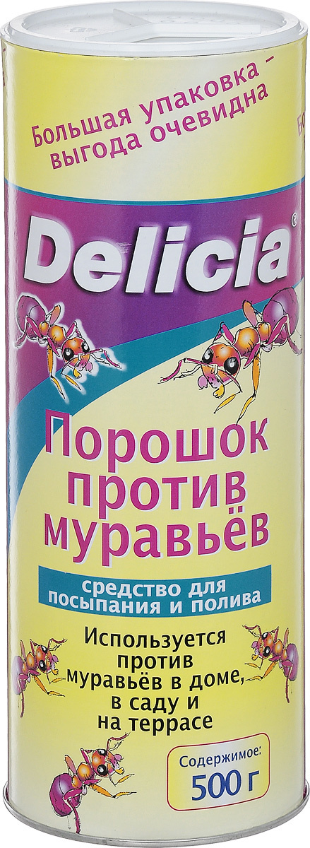 ПорошокпротивмуравьевDelicia(вдоме,всадуинатеррасе)500г