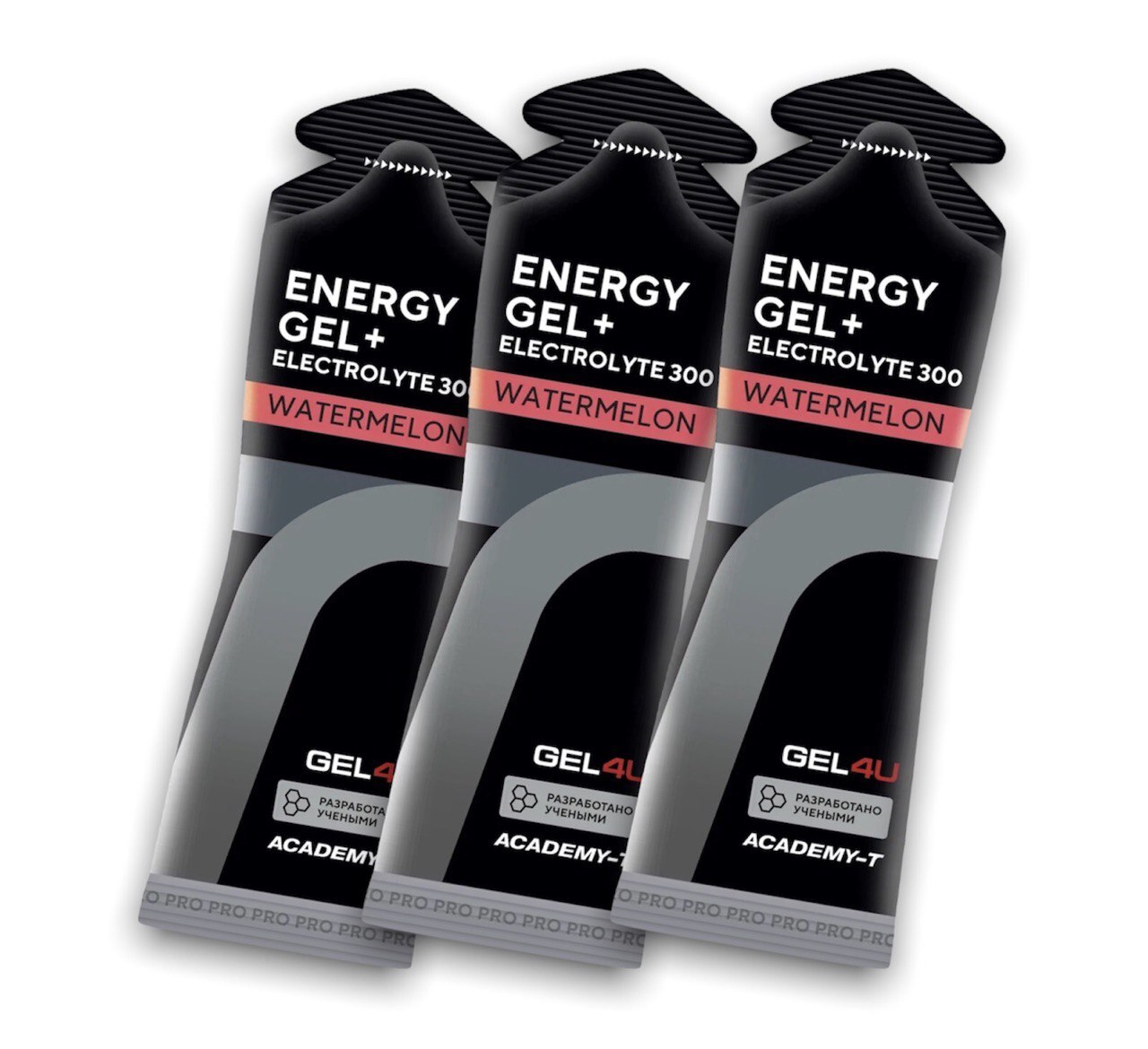 ЭнергетическийгельсэлектролитамиEnergygelElectrolyteGEL4U,вкусАрбуз,60мл.3шт.