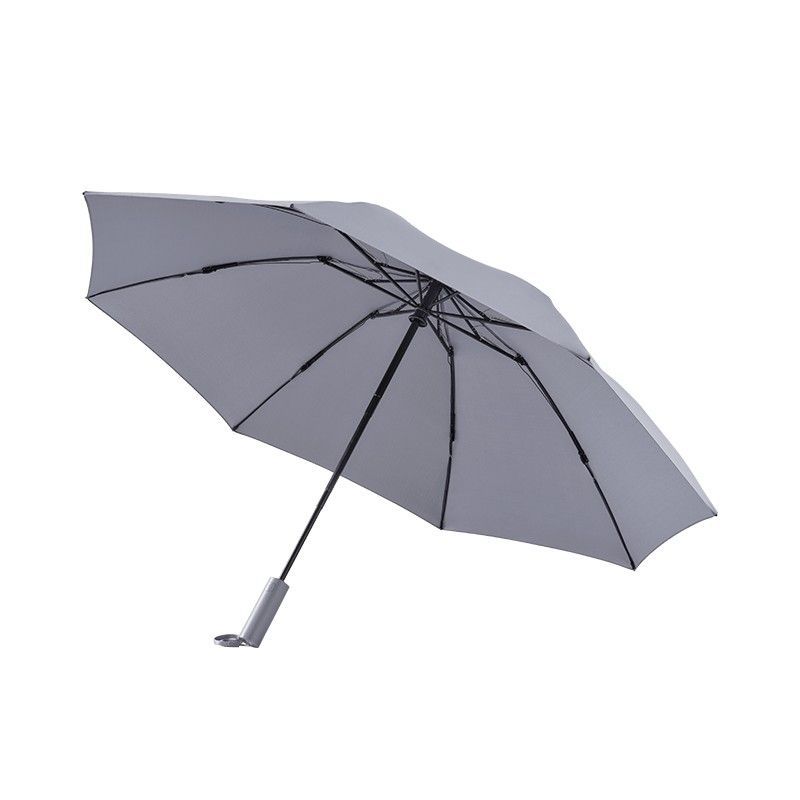 Автоматическийзонтсобратнымскладываниемиосвещением90PointsAutomaticReverseFoldingUmbrella(Серый)