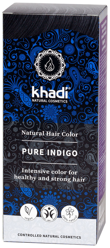 Khadi Naturprodukte ИНДИГО натуральная краска для волос, 100 гр (срок годности до 31.03.2024)  #1
