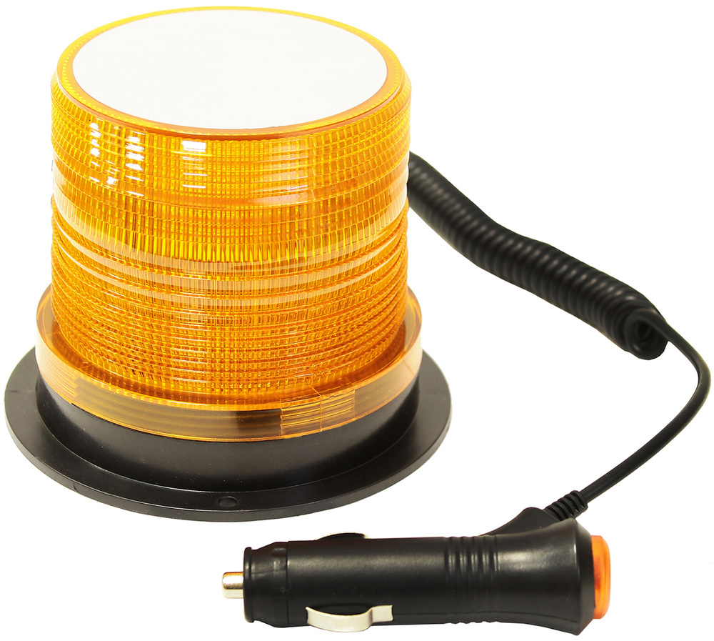 Маяк проблесковый светодиодный 10-30 V "Стробоскоп" 48 LED, на магните, питание от прикуривателя  #1