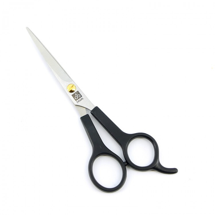 DEWAL Парикмахерские ножницы прямые 5,5" с усилителем EASY STEP 9502, silver black  #1