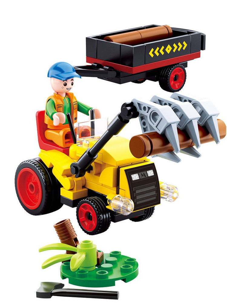 Конструктор Sluban Трактор с фигуркой, 110 деталей (M38-B0777) - купить ...