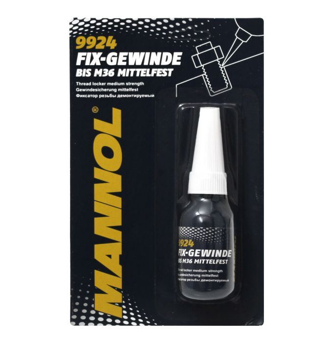 Фиксатор резьбы MANNOL 9924 Fix-Gewinde Mittelfest 10 ml #1